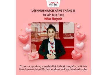 Những thông điệp yêu thương của khách hàng dành cho Toyota Ninh Kiều