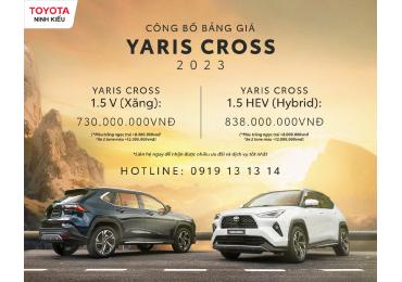 Toyota công bố giá bán chính thức dòng xe Toyota Yaris Cross