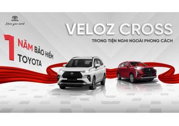 Veloz Cross | Tặng thêm 1 năm bảo hiểm Toyota